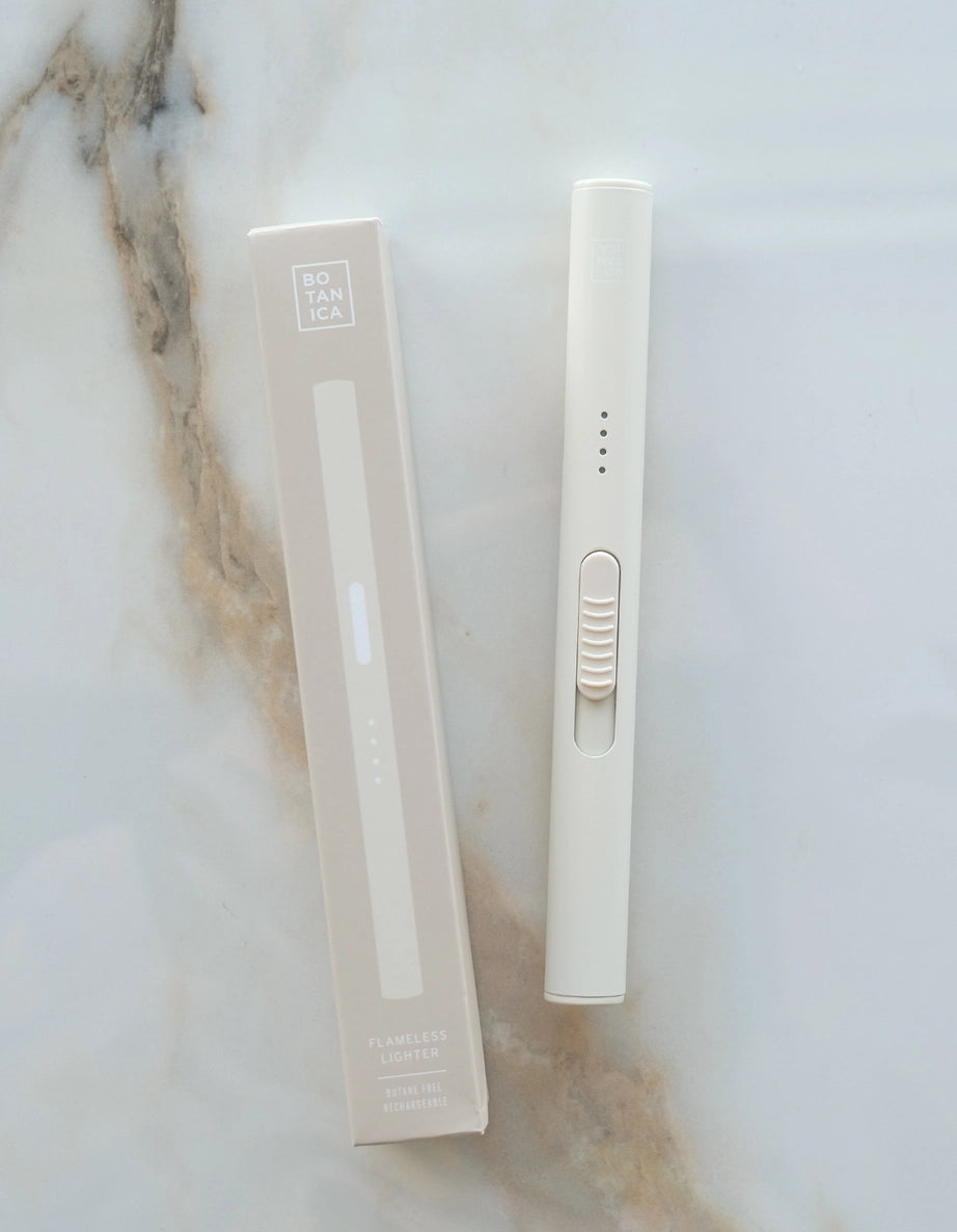 Cream Flameless Rechargeable Lighter